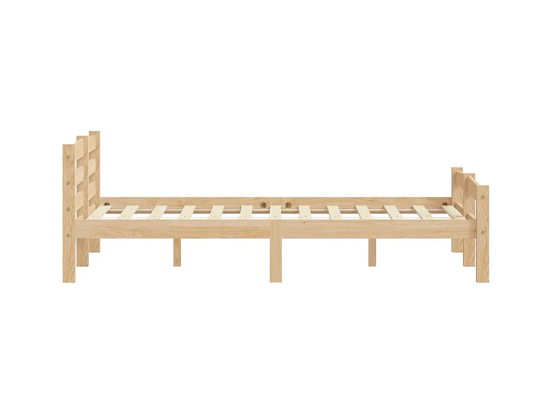 Cadre de lit sans matelas bois massif de pin 160x200 cm