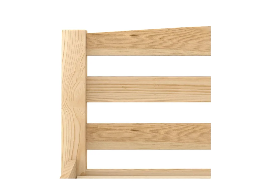 Cadre de lit sans matelas bois massif de pin 160x200 cm