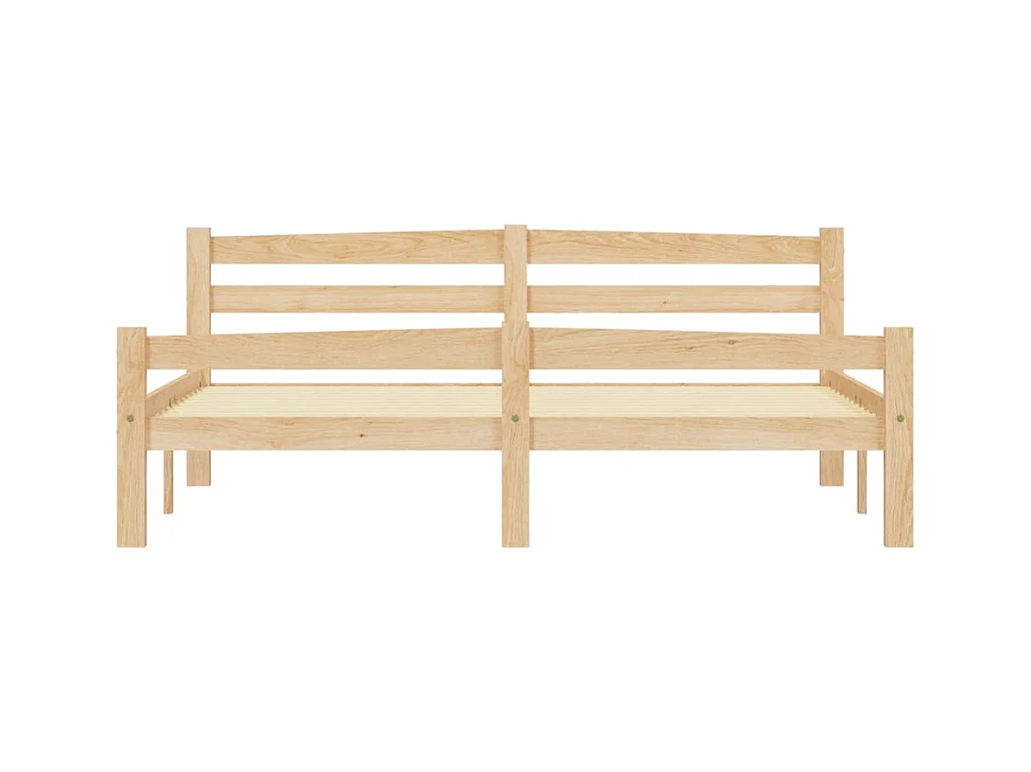 Bedframe zonder matras massief grenenhout 160x200 cm