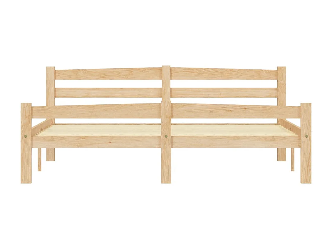 Cadre de lit sans matelas bois massif de pin 160x200 cm