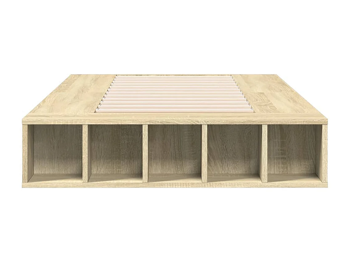 Estructura de cama sin colchón roble Sonoma 90x200 cm
