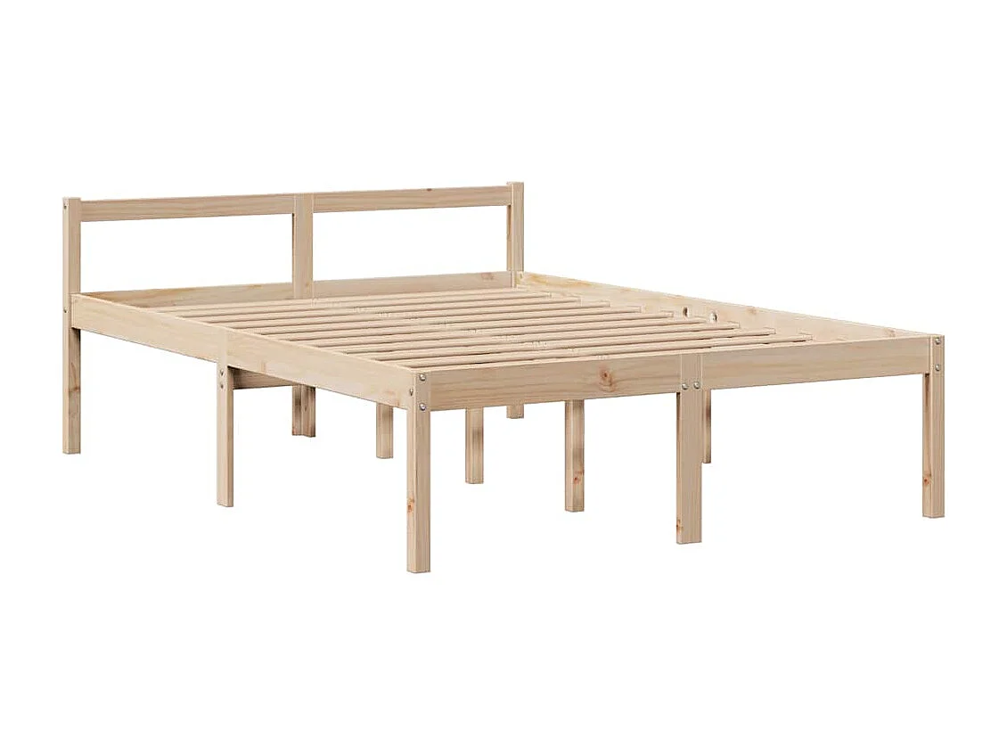 Cama biblioteca sin colchón 140x190 cm madera maciza de pino