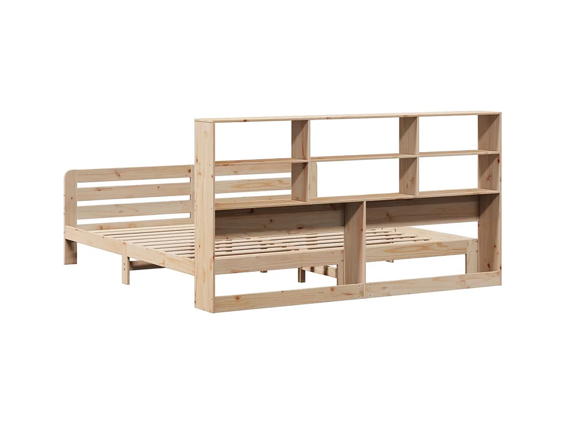 Cadre de lit sans matelas 180x200 cm bois massif de pin