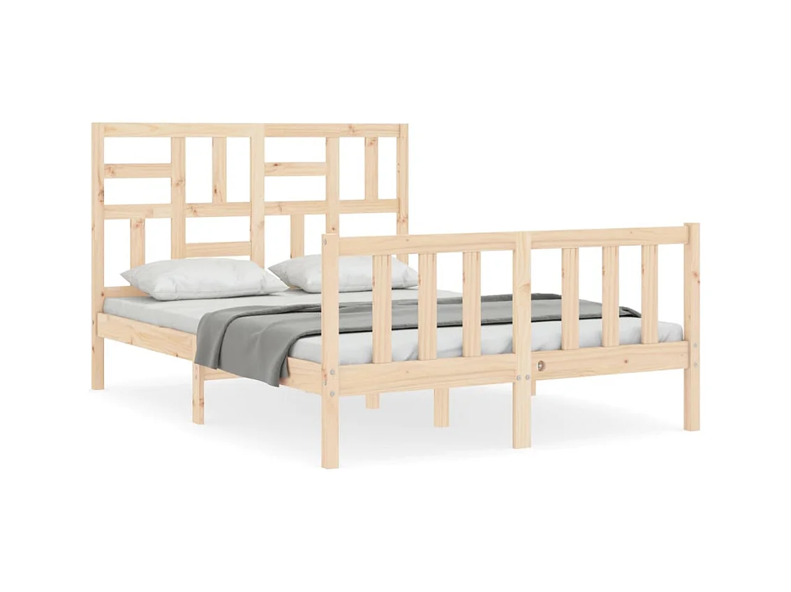 Cadre de lit sans matelas 120x200 cm bois de pin massif
