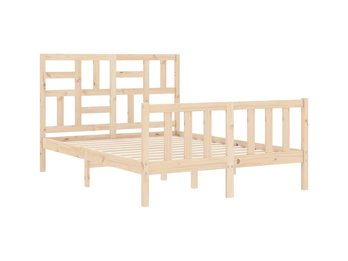 Cadre de lit sans matelas 120x200 cm bois de pin massif