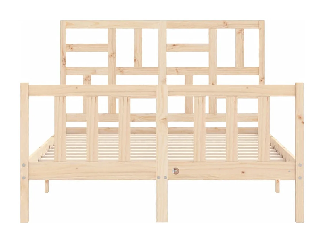 Cadre de lit sans matelas 120x200 cm bois de pin massif