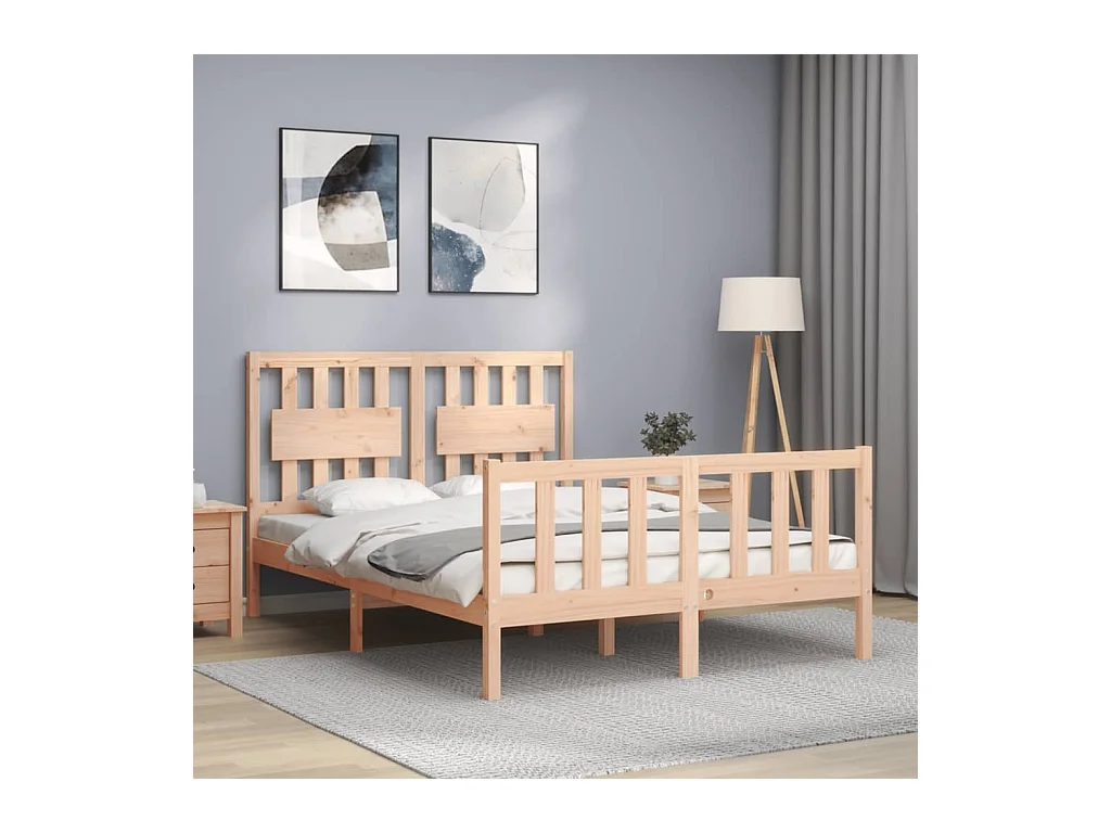Bedframe zonder matras van massief grenenhout