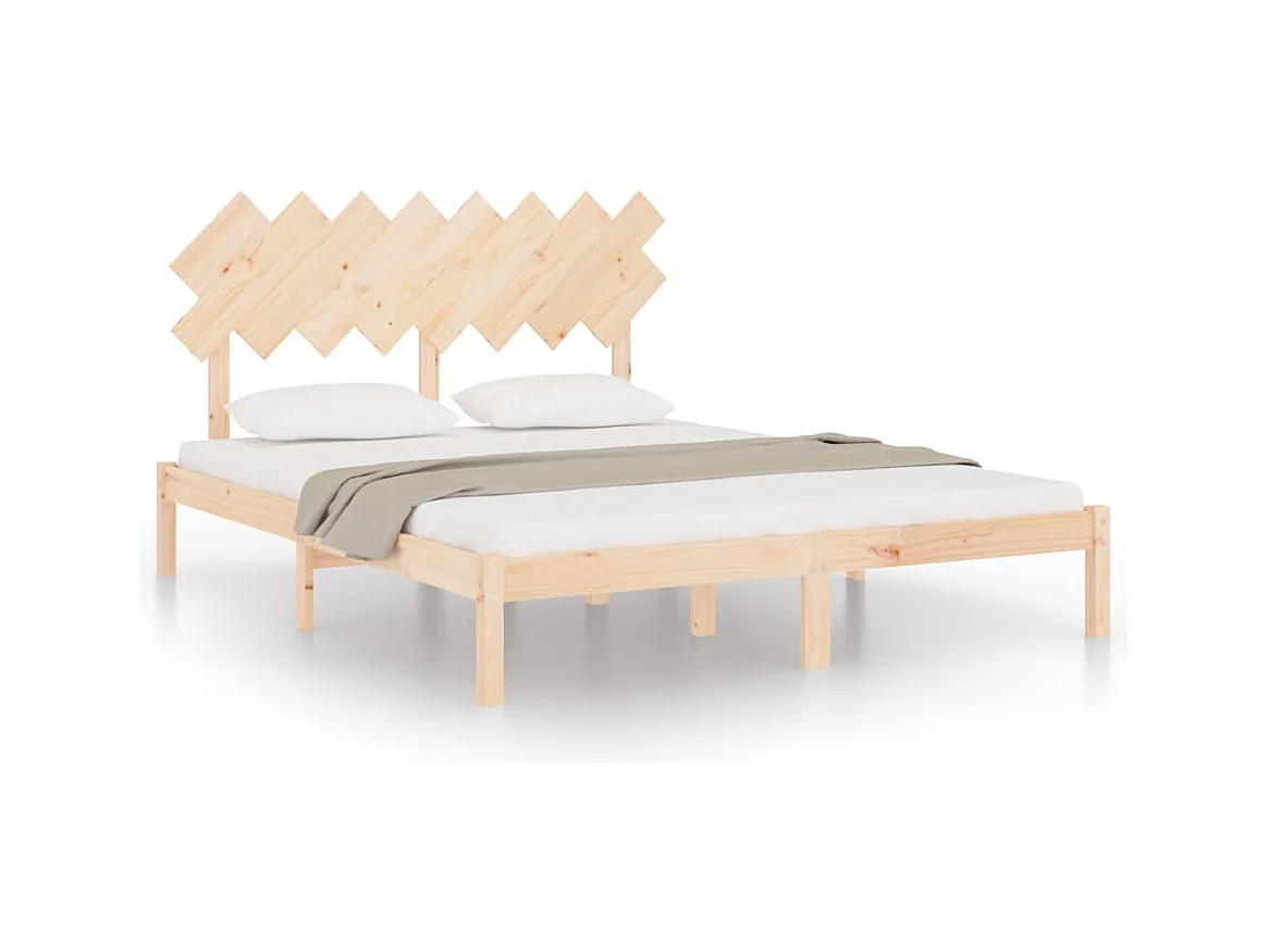 Bettgestell ohne Matratze 160x200 cm Massivholz