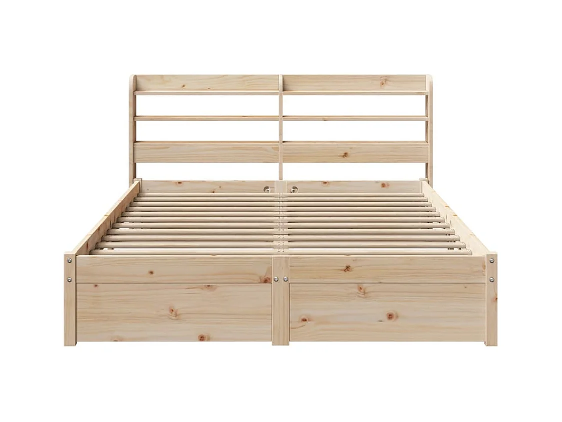 Struttura letto con testiera senza materasso 120x200 cm