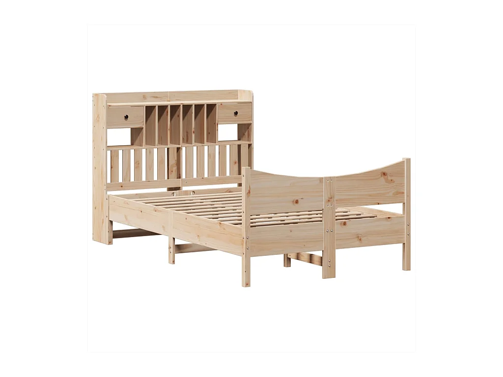 Bedframe zonder matras 135x190 cm massief grenenhout