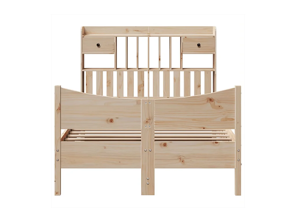 Bedframe zonder matras 135x190 cm massief grenenhout