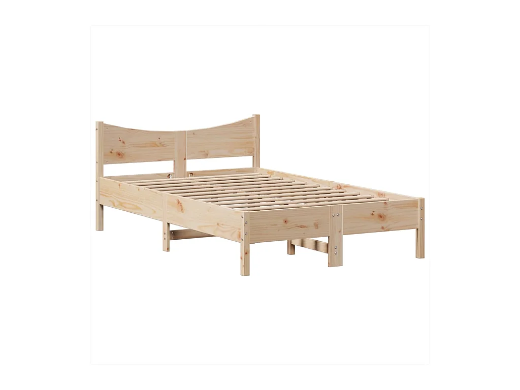 Bedframe zonder matras 135x190 cm massief grenenhout