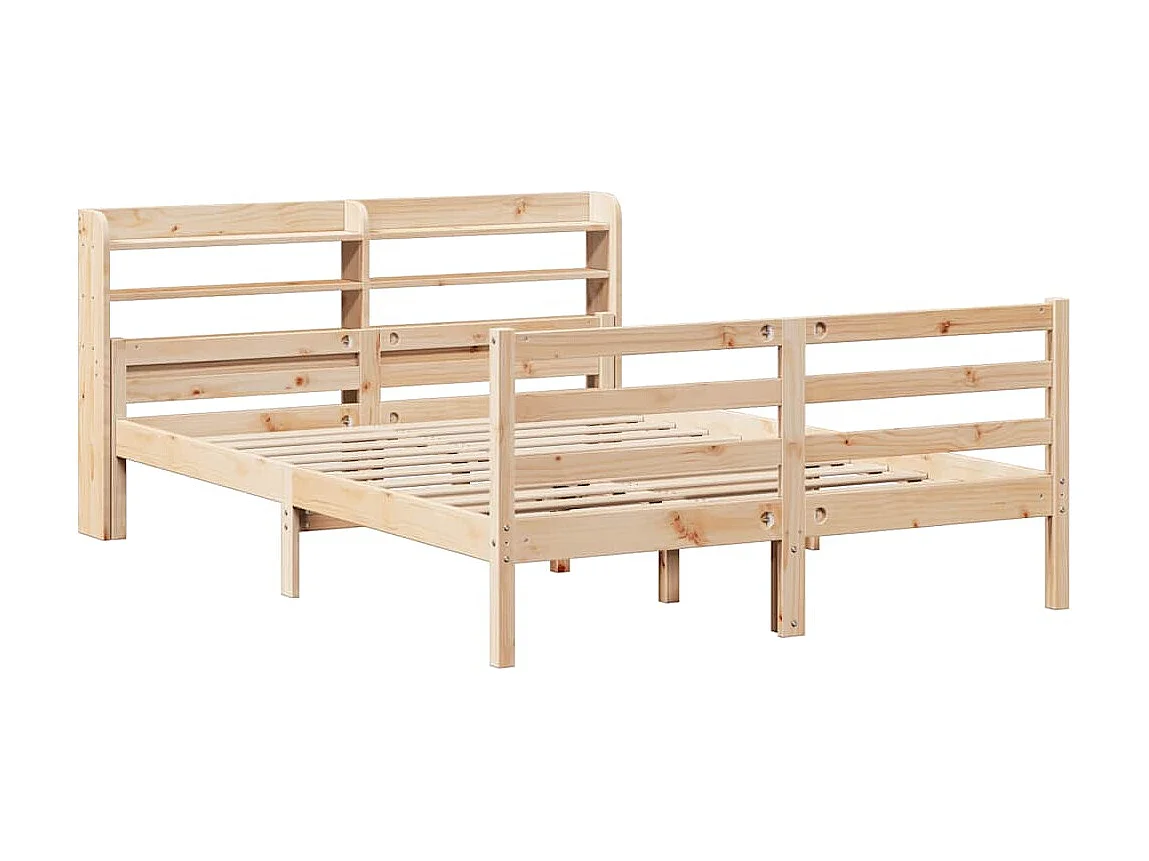 Bettgestell mit Kopfteil ohne Matratze 160x200 cm