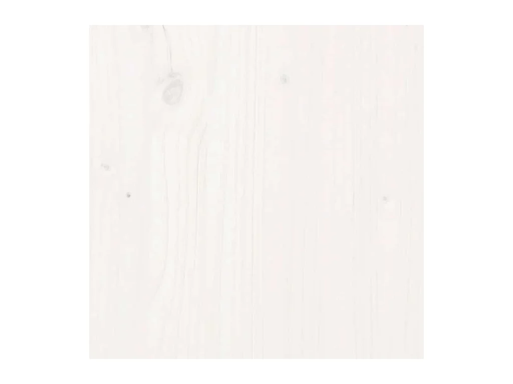 Struttura letto senza materasso in legno massello bianco 200x200 cm