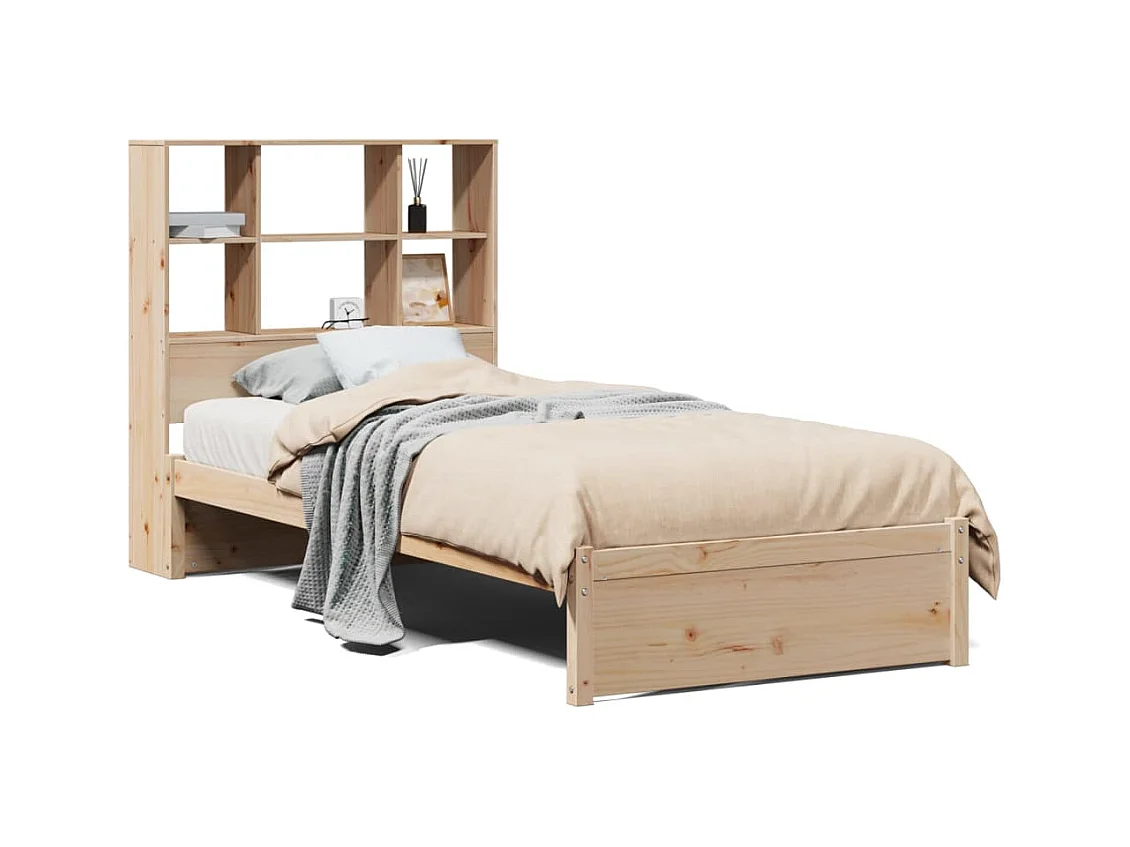 Regalbett ohne Matratze 90x200 cm Kiefer Massivholz