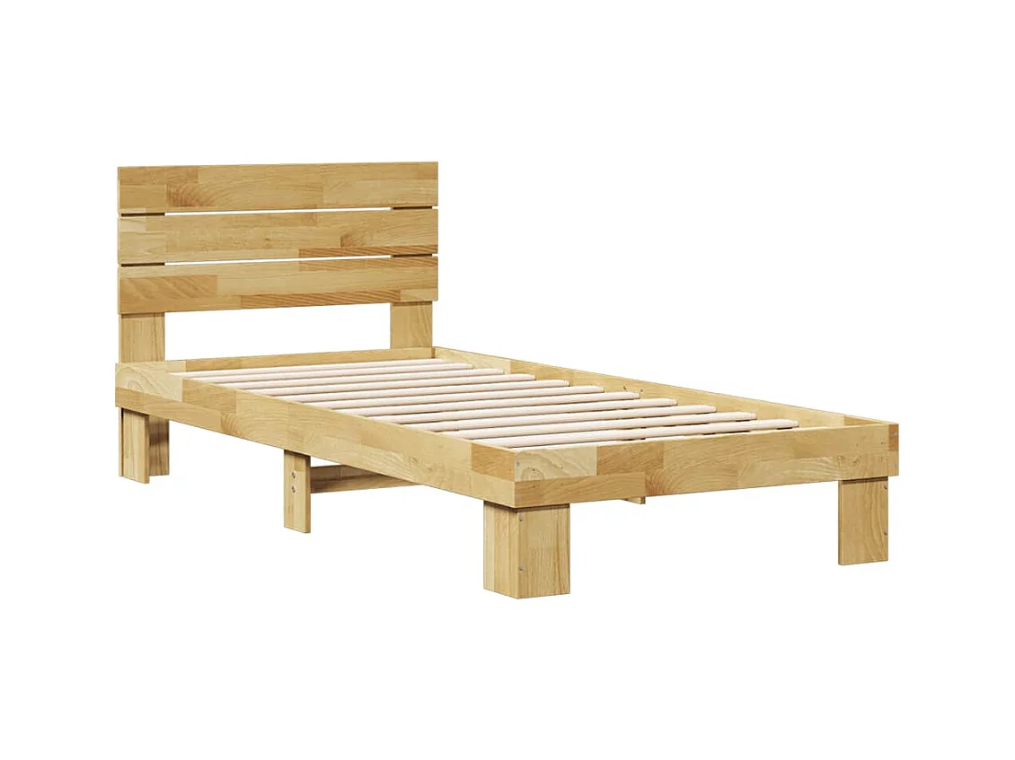 Bedframe met hoofdbord zonder matras 75 x 190 cm