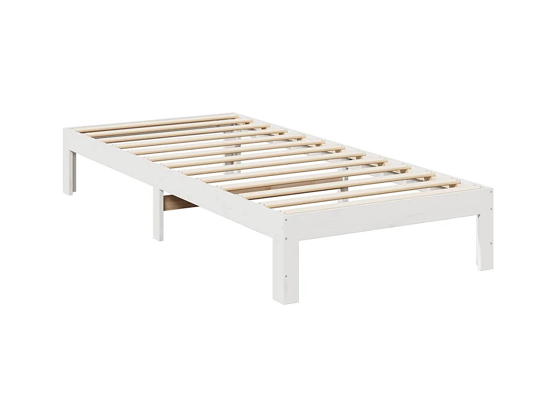 Struttura letto famiglia senza materasso bianco 270x200 cm