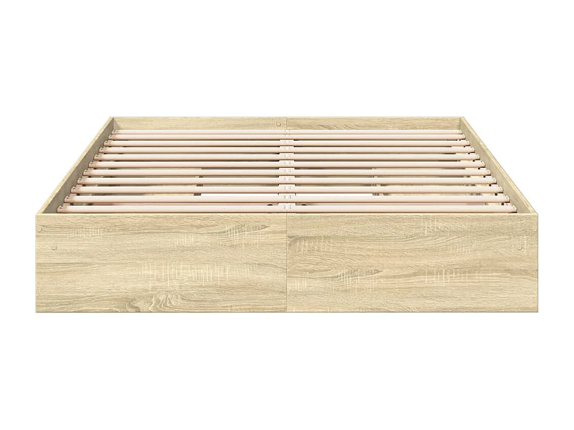 Estructura de cama con cajones sin colchón roble sonoma 150x200 cm