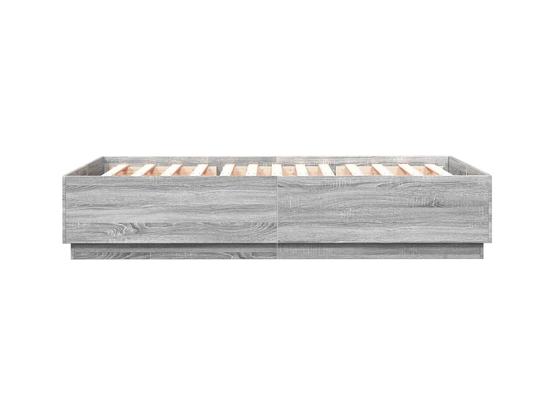 Bedframe zonder matras Sonoma grijs 160x200 cm