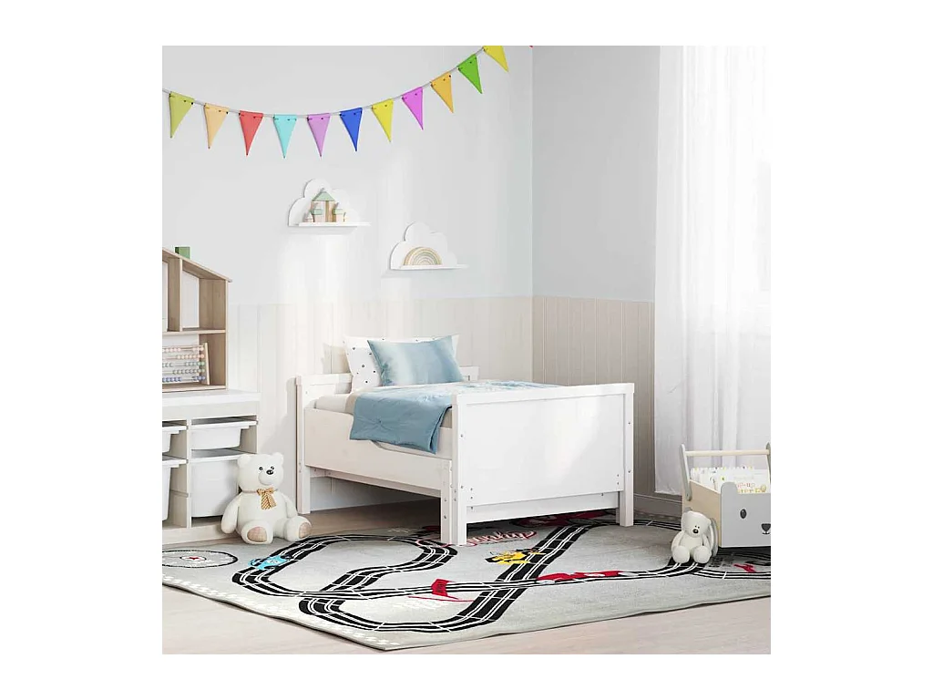 Lit extensible pour enfants Autre Blanc 80 x 130 / 165 / 200 cm