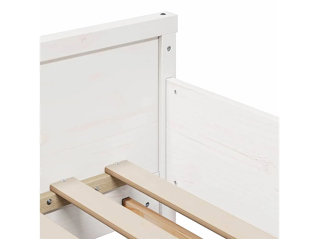 Lit extensible pour enfants Autre Blanc 80 x 130 / 165 / 200 cm