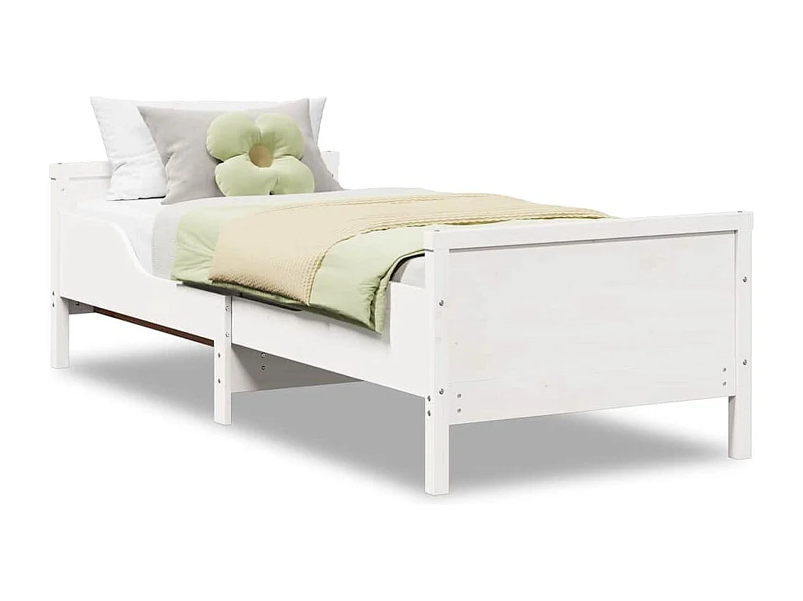 Uitschuifbaar kinderbed Overig Wit 80 x 130 / 165 / 200 cm