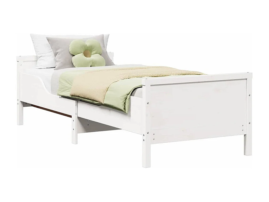 Uitschuifbaar kinderbed Overig Wit 80 x 130 / 165 / 200 cm