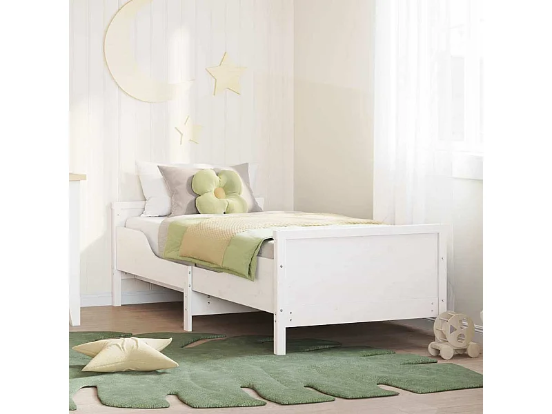 Uitschuifbaar kinderbed Overig Wit 80 x 130 / 165 / 200 cm