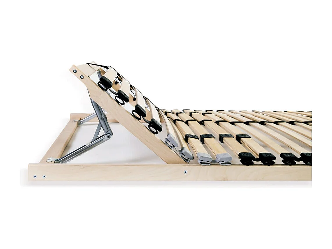 Sommiers à lattes sans matelas 2 pcs avec 28 lattes 80x200 cm