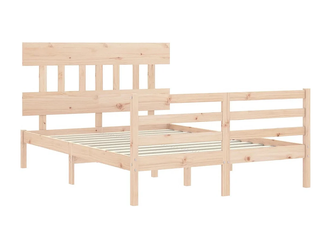 Bedframe zonder matras 140x200 cm massief hout