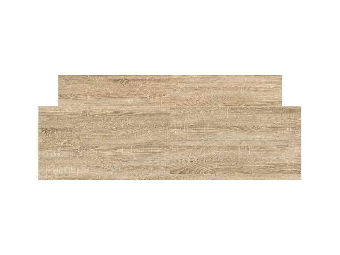 Cadre de lit sans matelas chêne sonoma 135x190 cm