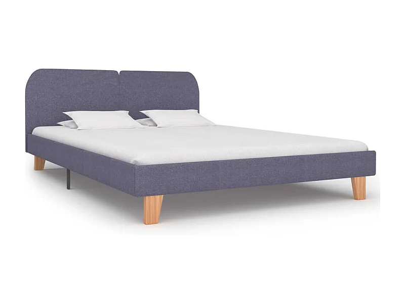 Struttura letto senza materasso tessuto grigio chiaro 180x200 cm