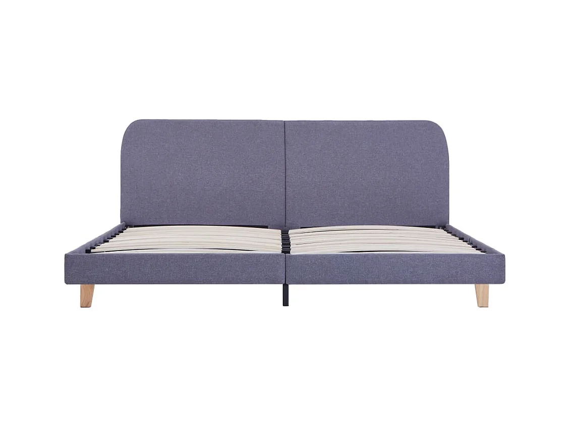 Struttura letto senza materasso tessuto grigio chiaro 180x200 cm