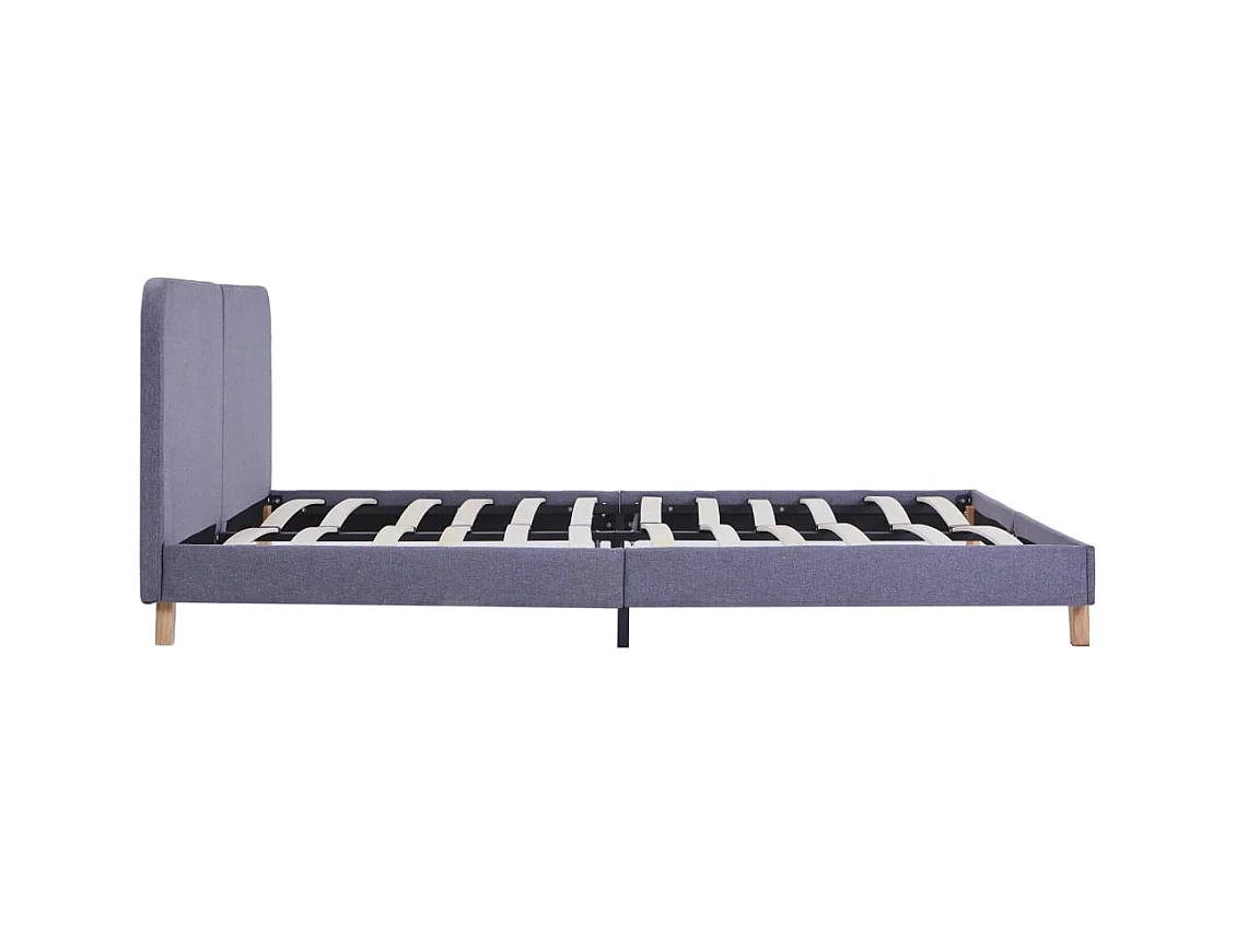 Struttura letto senza materasso tessuto grigio chiaro 180x200 cm