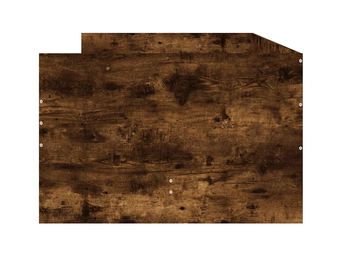 Struttura letto con cassetti senza materasso rovere affumicato 90x200 cm