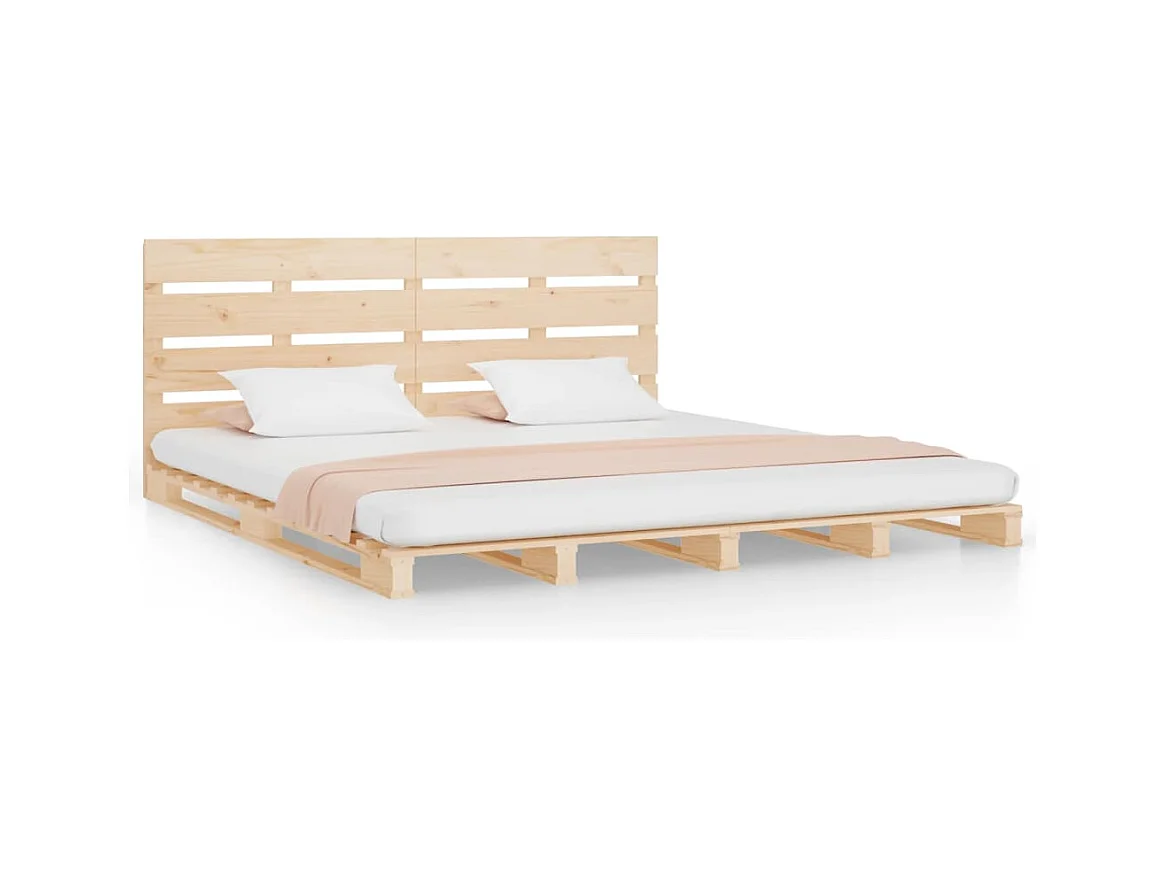 Estructura de cama sin colchón 140x200 cm madera maciza de pino