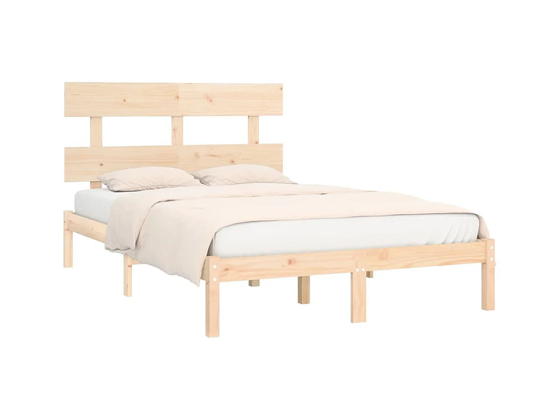 Bedframe zonder matras 200x200 cm massief hout