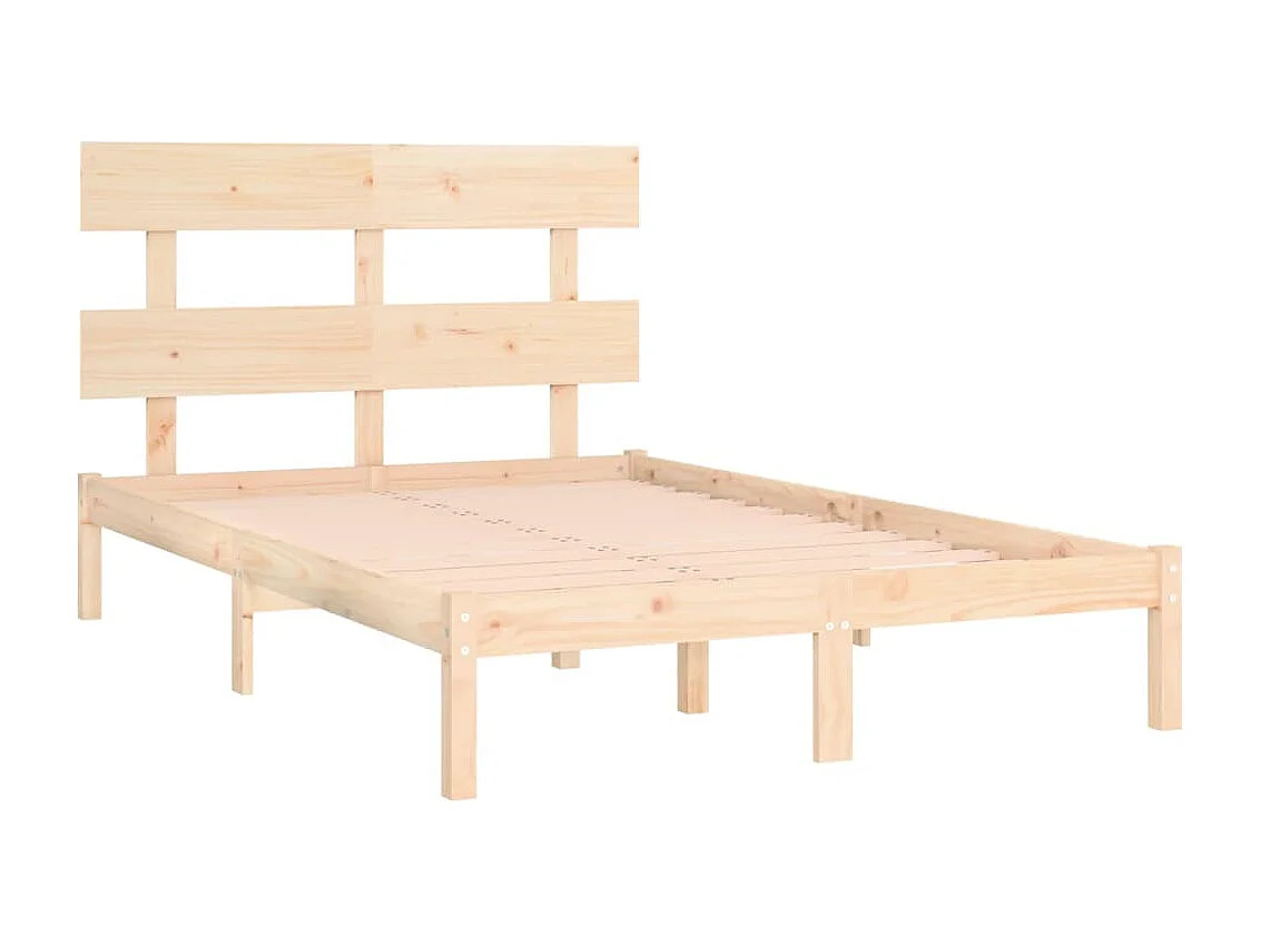 Cadre de lit sans matelas 200x200 cm bois massif