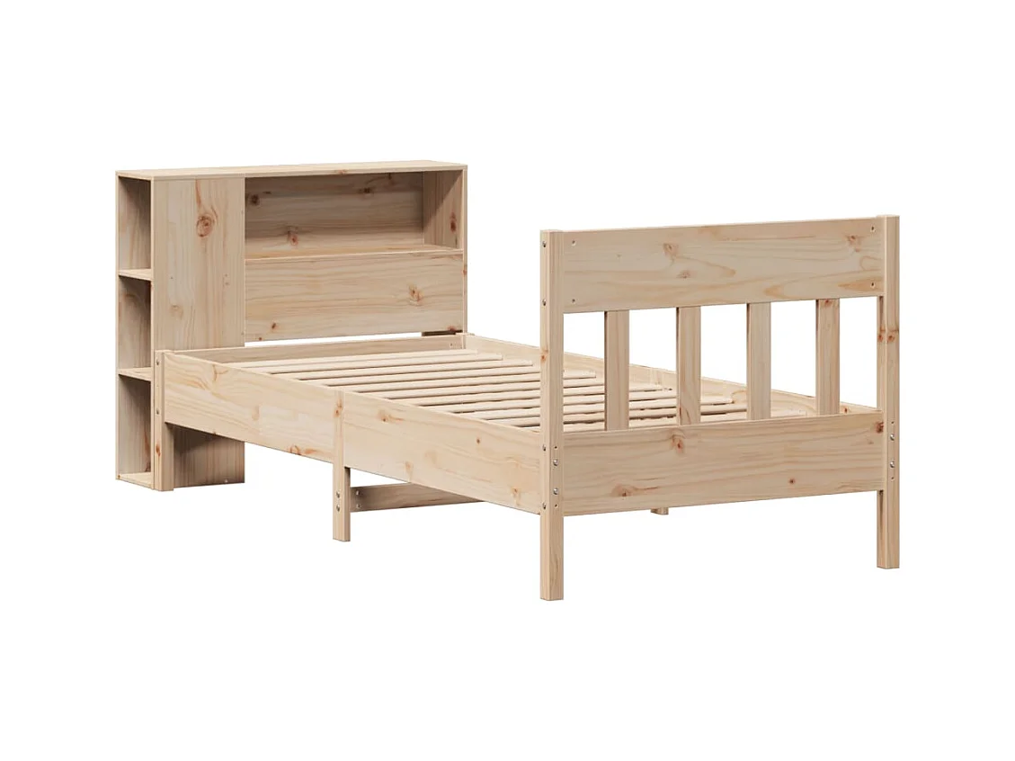 Boekenkastbed zonder matras 90x200 cm massief grenenhout