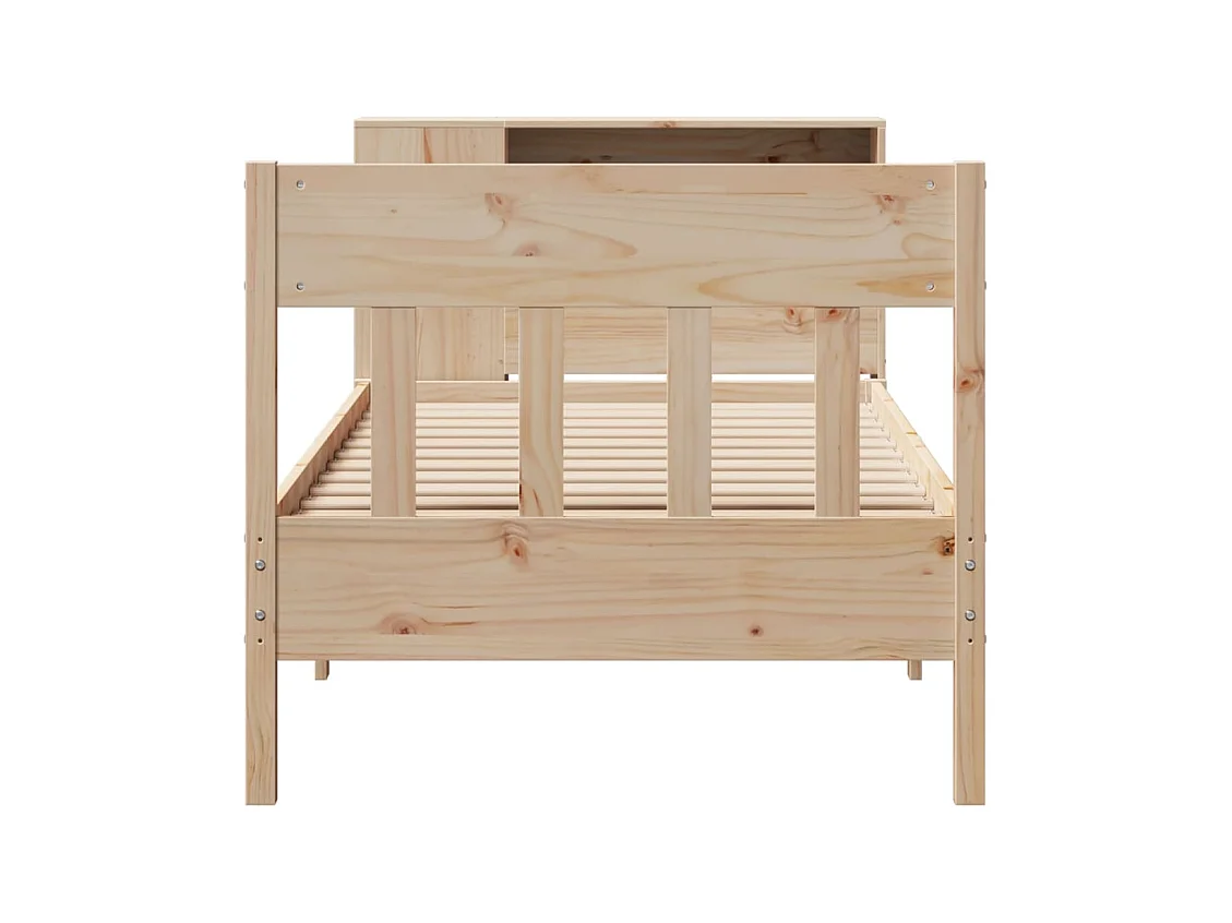 Boekenkastbed zonder matras 90x200 cm massief grenenhout