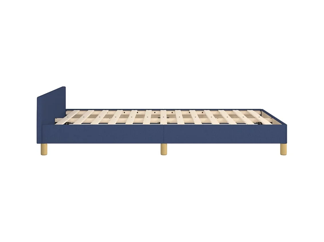 Bedframe zonder matras blauw 120x200 cm stof