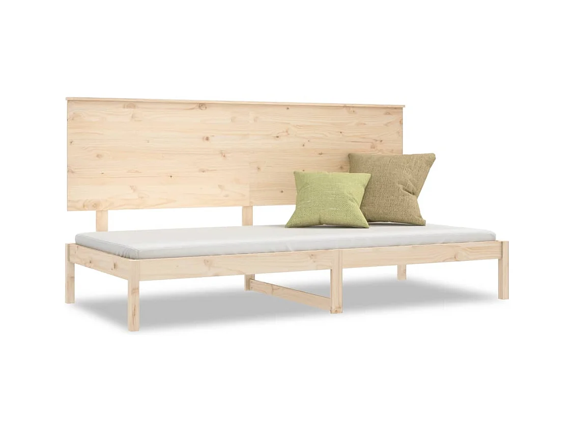 Dagbed zonder matras 90x200 cm massief grenenhout