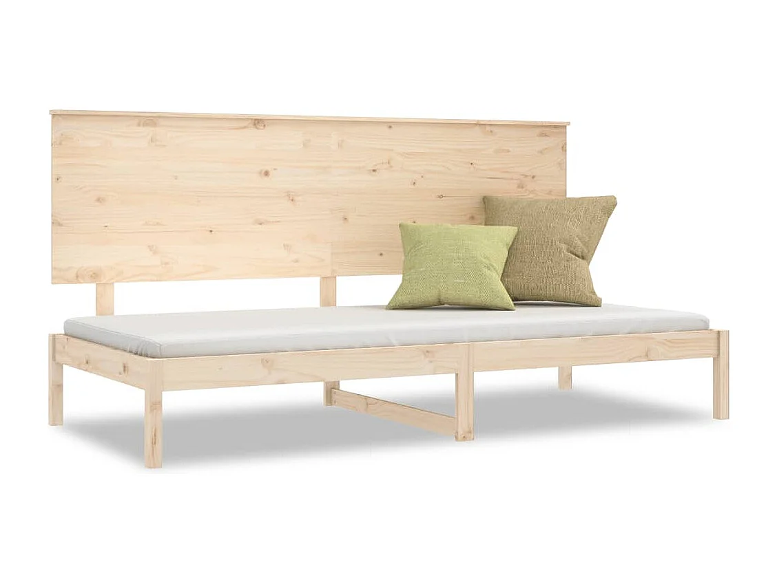 Lit de jour sans matelas 90x200 cm bois de pin massif