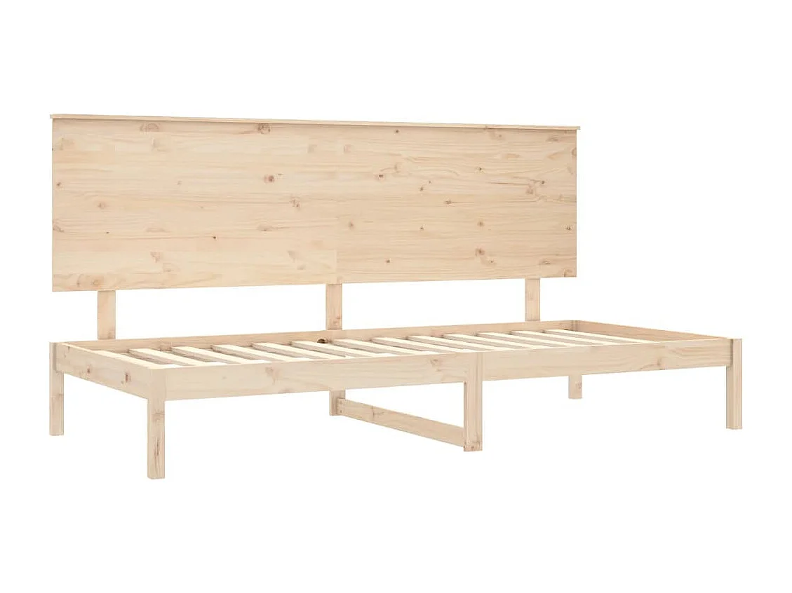 Lit de jour sans matelas 90x200 cm bois de pin massif