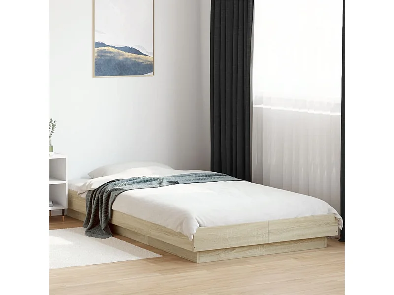 Bedframe met LED-verlichting zonder matras 100x200 cm