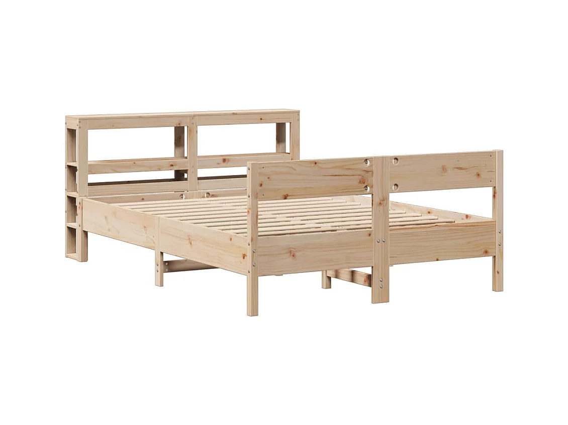 Bettgestell ohne Matratze 120x190 cm Massivholz Kiefer