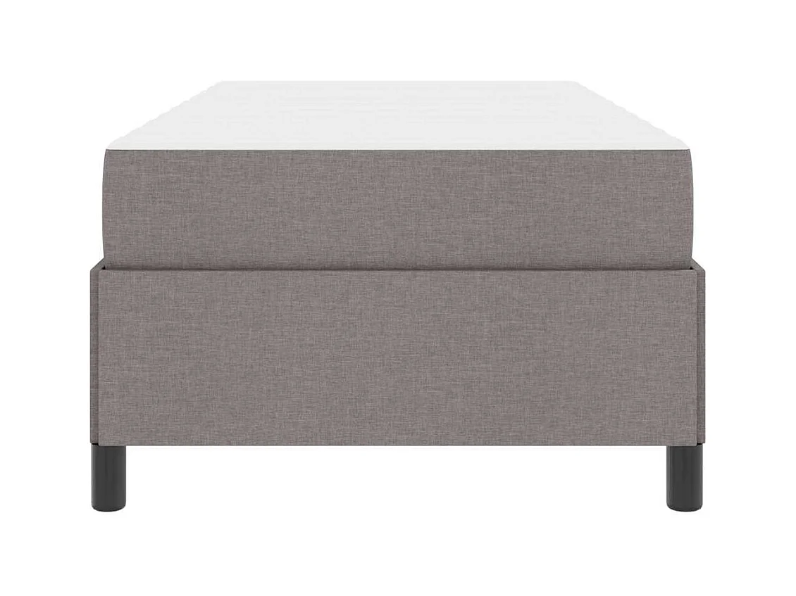 Taupe en zwart springbed 100 x 200 cm