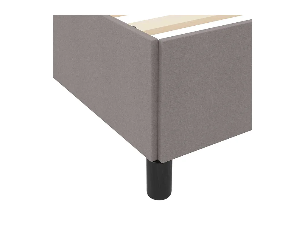 Taupe en zwart springbed 100 x 200 cm