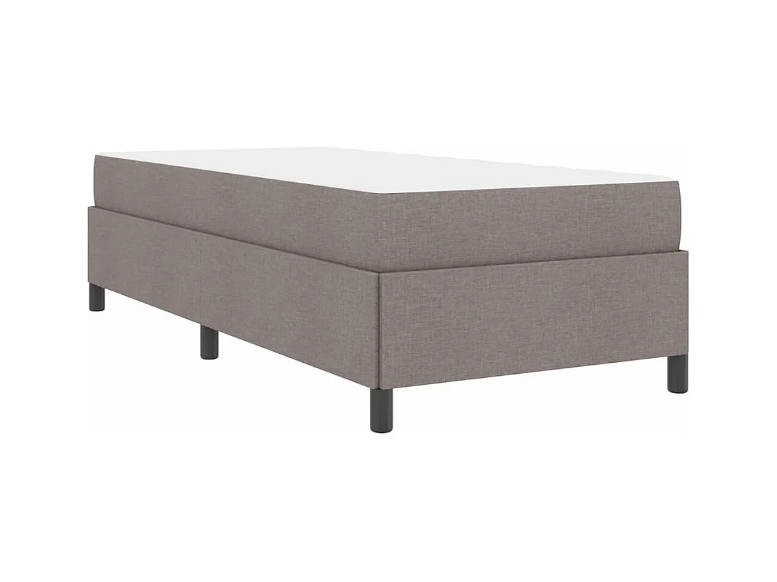 Taupe en zwart springbed 100 x 200 cm