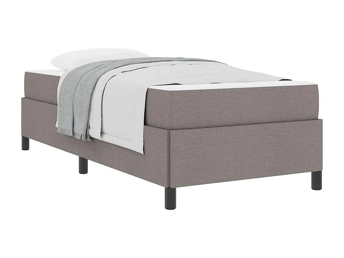 Taupe en zwart springbed 100 x 200 cm